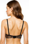 Sona Padded Non Wired 3/4th Coverage Sag Lift Bra - Brown Printed — thumbnail 2